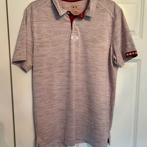 Oakley Men's Heather Red Polo Shirt